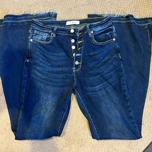Kancan Size 9 Ultra flare button fly jeans